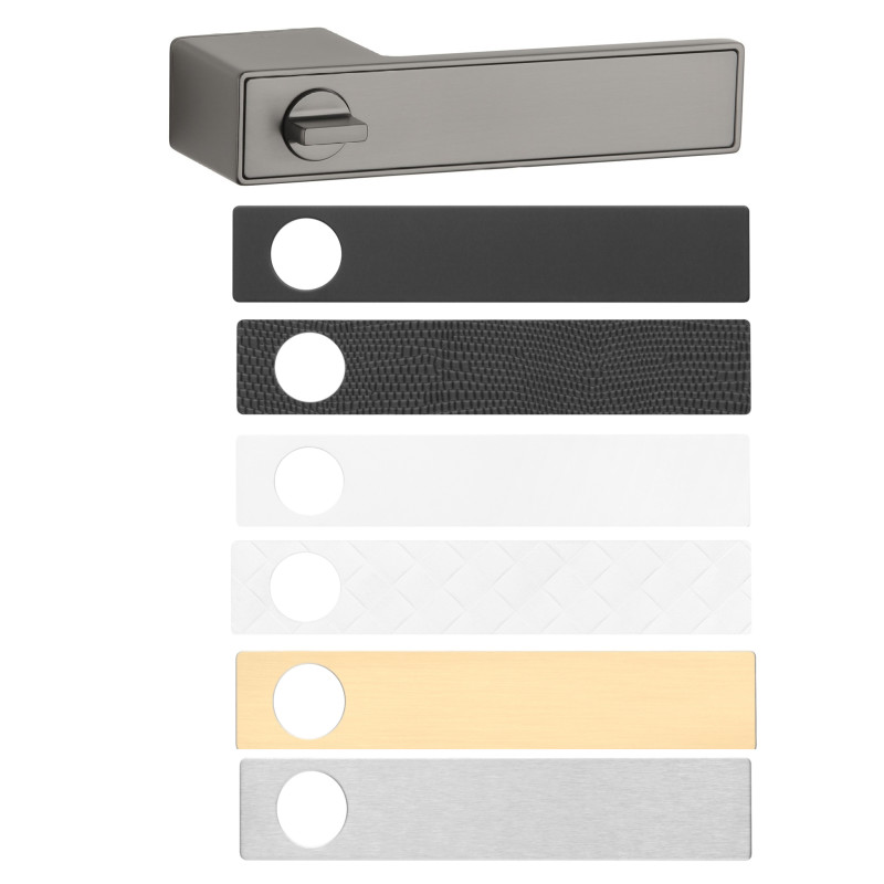 Handle APRILE HEDERA with integrated lock — graphite