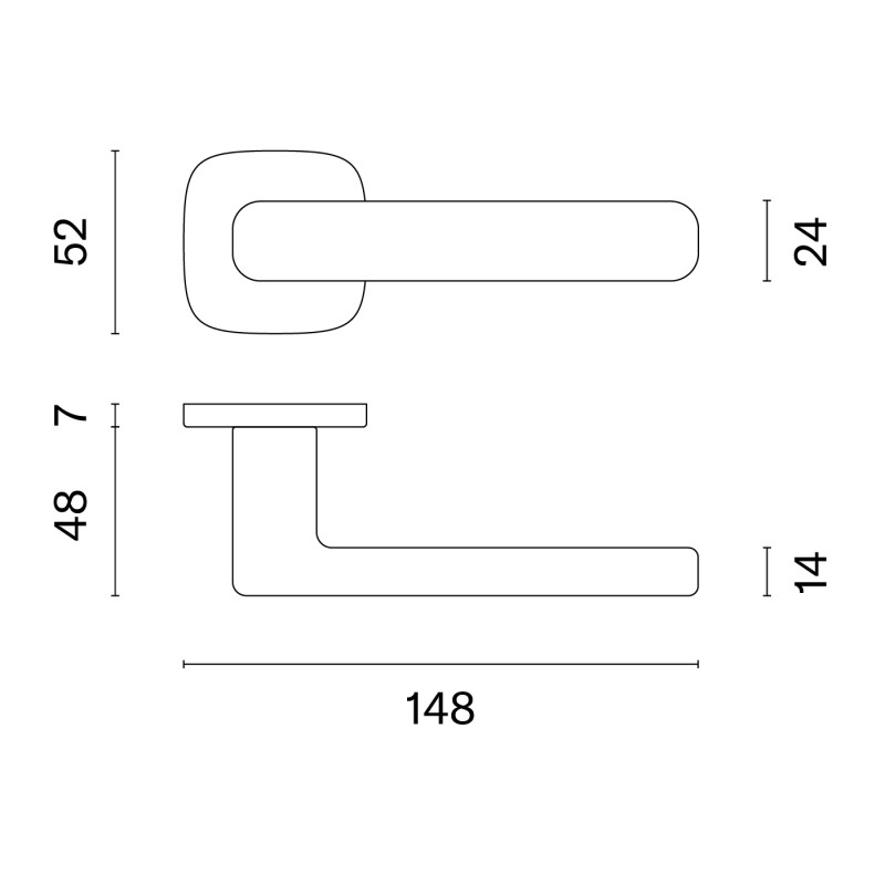 Handle APRILE IXIA QR7S — graphite