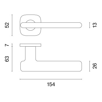 Ручка APRILE STELLA QR7S — матовая латунь