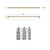 Furniture handle MONA 415 — black