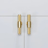 Furniture handle T-BAR BUSTER + PUNCH CROSS — matt brass