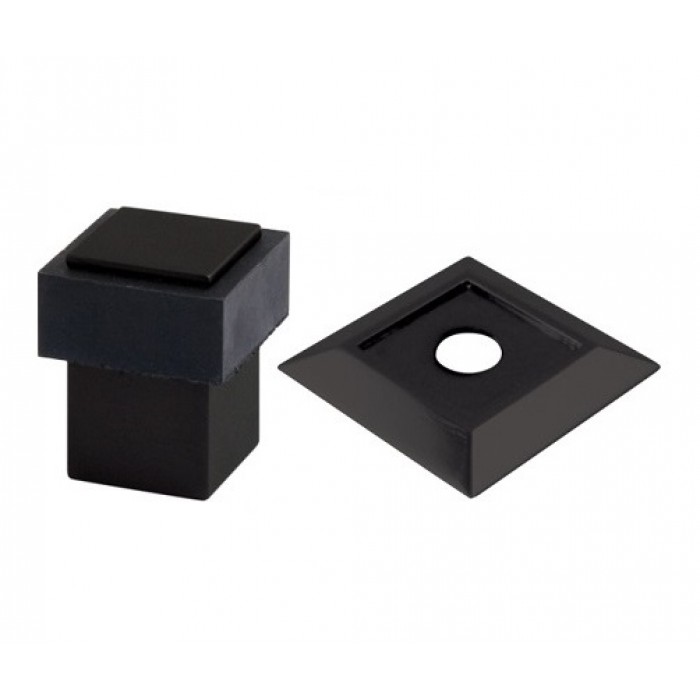 Adhesive door stop 3986 Q — black