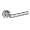 Handle with integrated lock GRIFFWERK LUCIA CLIP — brushed chrome