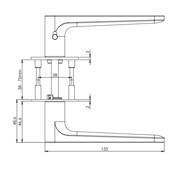 Rokturis GRIFFWERK AVUS PIATTA S — melns