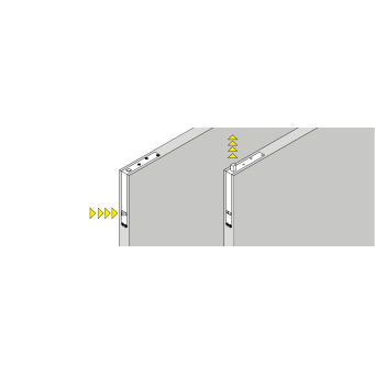 Automatic door lock IN.17.622.L — stainless steel