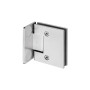 Glass door hinge with brake JNF IN.05.303 — stainless steel