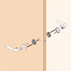 Handle fixing / fastening detail IN.08.CPF