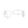 Angle bracket with Pivot axis JNF IN.81.127 — stainless steel