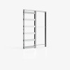 Bezmalu bīdāmo durvju kasete ERMETIKA ABSOLUTE EVOKIT (125 mm / 2 GK)