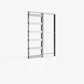 Bezmalu bīdāmo durvju kasete ERMETIKA ABSOLUTE EVOKIT (125 mm / 2 GK)