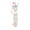 FLUID CLASSIC CORSA Ar 2 virzienu "Soft close" līdz 80 kg