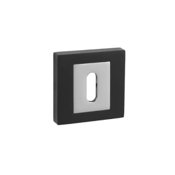 Escutcheons MP Q BB — black / chrome
