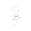 Handle MP GULA R — graphite / chrome (One-sided fixed)
