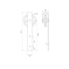 Sliding door system VINTAGE 1 up to 85 kg / 2000 mm