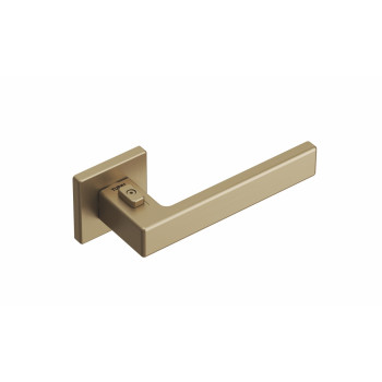 Handle with integrated lock TUPAI 4275 5REP 208 — matt brass