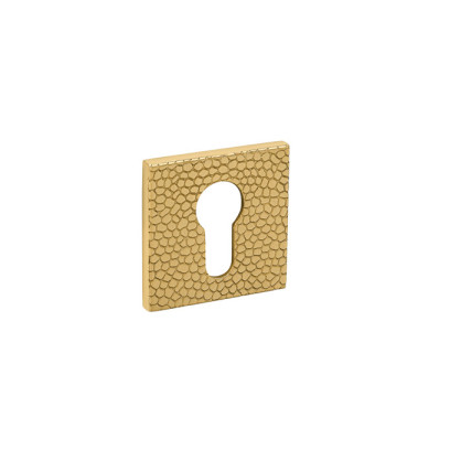 Escutcheons TUPAI 4230 Q5S 33 TEXTURE 1 PZ — polished brass