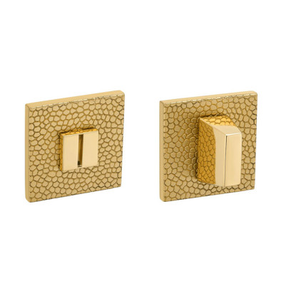 WC thumbturn TUPAI 4240 Q5S T1 33 TEXTURE 1 — polished brass