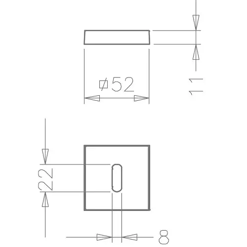 Rozetes TUPAI 0986 Q BB 152 — balta