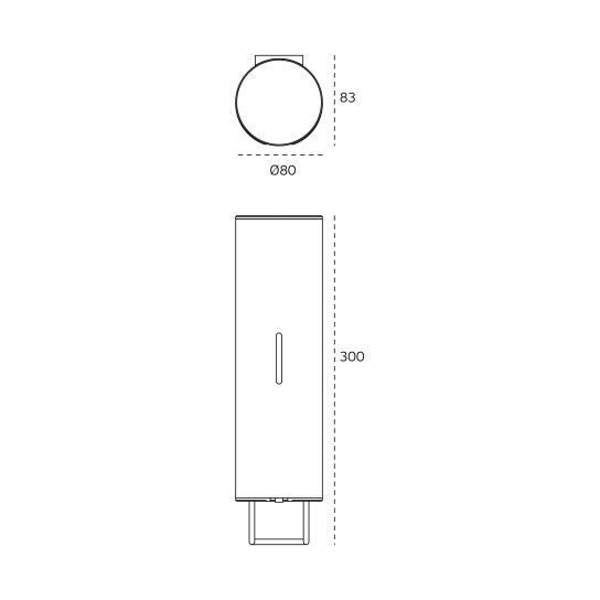 Soap dispenser IN.60.491.L.W — white
