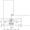 Slēptās eņģes ANSELMI AN 140 3D (505) — matēts hroms (40 kg)