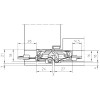 Скрытая петля TECTUS TE 240 3D ENERGY — матовый хром (60 кг)