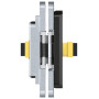 Slēptās eņģes TECTUS TE 240 3D ENERGY — matēts hroms (60 kg)