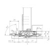 Скрытая петля TECTUS TE 240 3D ENERGY — матовый хром (60 кг)