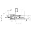 Скрытая петля TECTUS TE 240 3D ENERGY — матовый хром (60 кг)