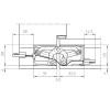Slēptās eņģes TECTUS TE 340 3D ENERGY — melns (80 kg)