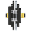 Slēptās eņģes TECTUS TE 340 3D ENERGY — melns (80 kg)