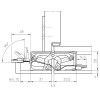 Slēptās eņģes TECTUS TE 340 3D ENERGY — melns (80 kg)
