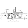 Slēptās eņģes TECTUS TE 340 3D ENERGY — melns (80 kg)