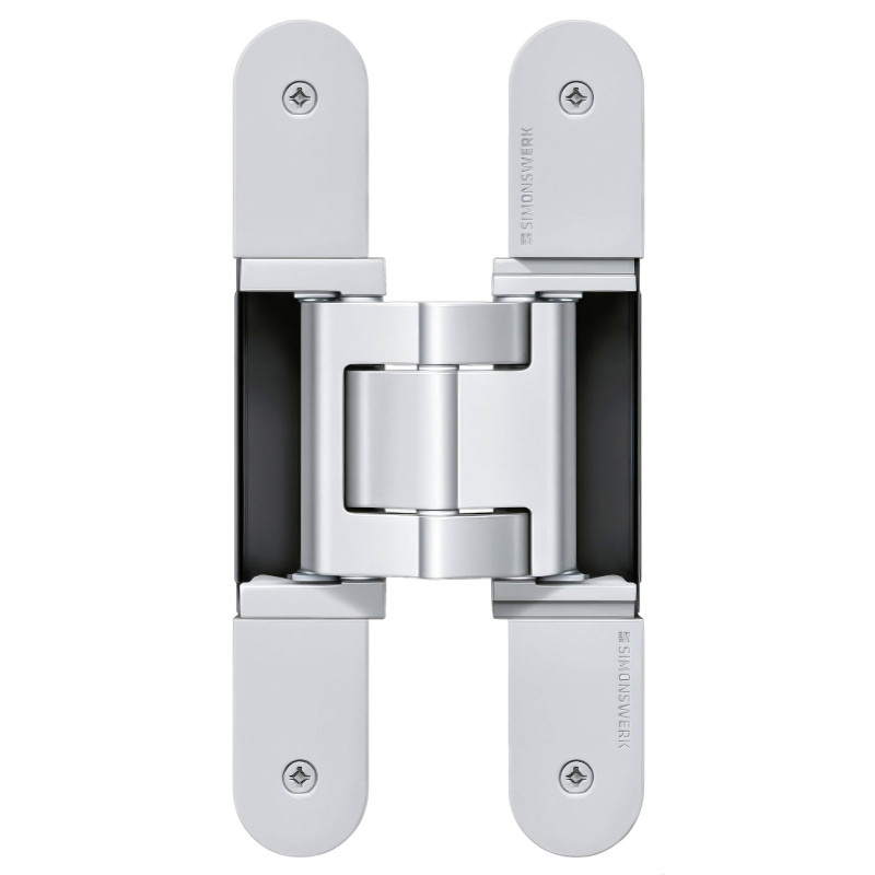 Hidden hinge TECTUS TE 540 3D A8 — matt chrome (100 kg)