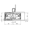 Slēptās eņģes TECTUS TE 540 3D — melns (120 kg)