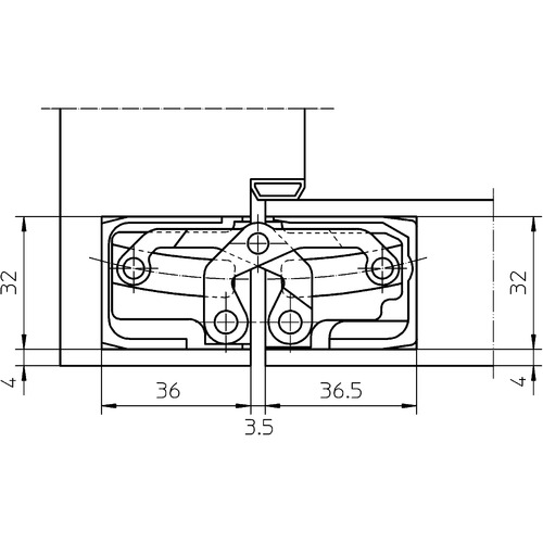Slēptās eņģes TECTUS TE 640 3D — melns (200 kg)