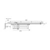 Concealed / milled door closer JNF ML.21.800 up to 65 kg