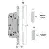 Magnētiskā slēdzene Bonaiti MATCH PRIVACY WC 376-GF42 — balta