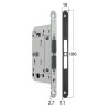 Magnētiskā slēdzene Bonaiti MATCH PRIVACY WC 376-GF42 — melna
