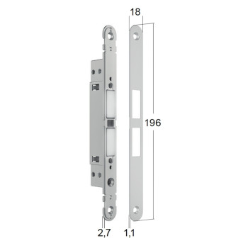 Magnētiskā slēdzene Bonaiti MATCH PASSAGE MOD. 375 — balta