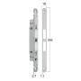 Magnētiskā slēdzene Bonaiti MATCH PASSAGE MOD. 375 — balta