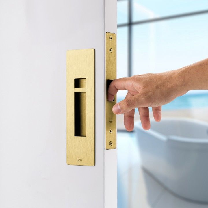 Магнитный замок для раздвижной двери JNF IN.20,925.TG WC — матовая латунь