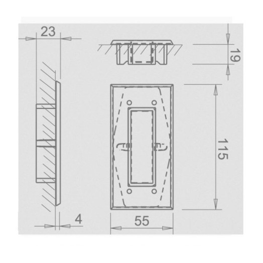 Bīdāmo durvju rokturis TUPAI 2650 Q 152 — balta
