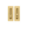 Sliding door handle TUPAI 4181 Q WC — matt brass